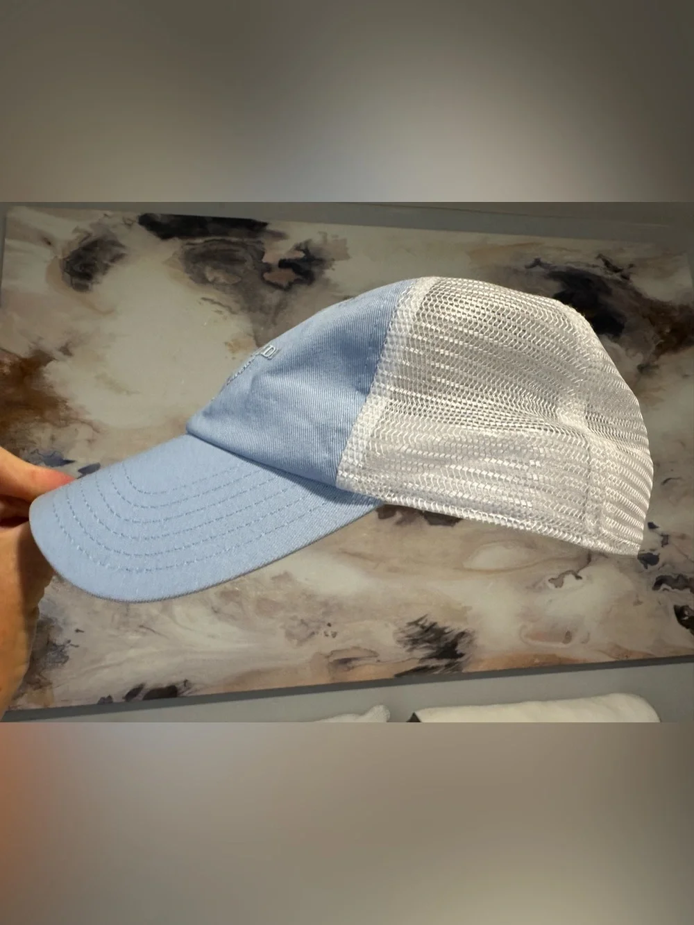 Southern Tide Sky Blue & White Mesh Baseball Cap